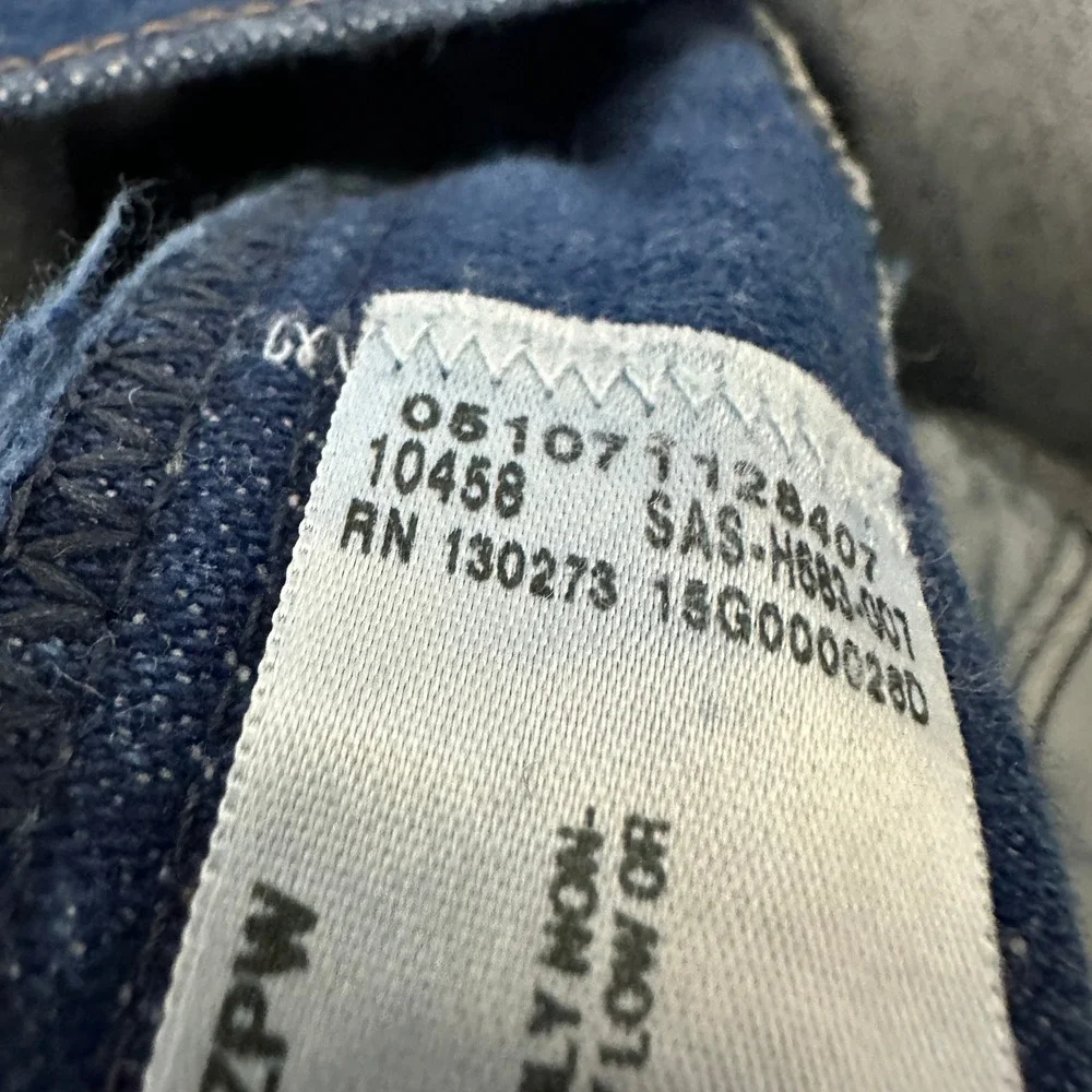 Wrangler Straight Leg Jeans Denim Mid-Rise Stretch Blue Mens Size W38 x L34